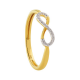ECLAT Gouden Ring Infinity met Diamand 0,05 crt. - 47440