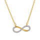 ECLAT Gouden Collier Infinity met Diamand 0,05 crt. - 47441