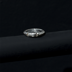 Buddha to Buddha 613 Ben XS Lock Ring Silver MAAT 16 - 47456