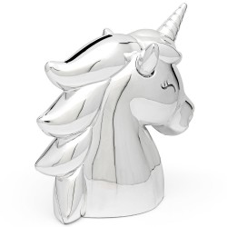 Spaarpot Unicorn, zilver kleur 6166061 - 50509