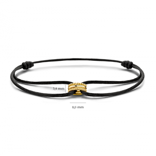 Blush Armband Geelgoud met Zijdekoord 2174YGO Verstelbaar - 47495
