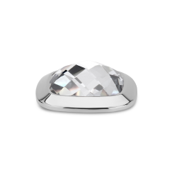 Melano Kosmic Facet Square Steen Crystal 28mm Zilverkleurig - 50892