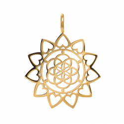 iXXXi pendant Mandala Goudkleurig MAAT 27mm - 51076
