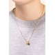 & anne Necklace Drip Green Bead Gold plating - 47618
