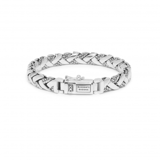 Buddha to Buddha 128 George Texture Bracelet Silver MAAT 19cm - 51376