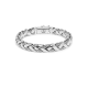 Buddha to Buddha 128 George Texture Bracelet Silver MAAT 19cm - 51376