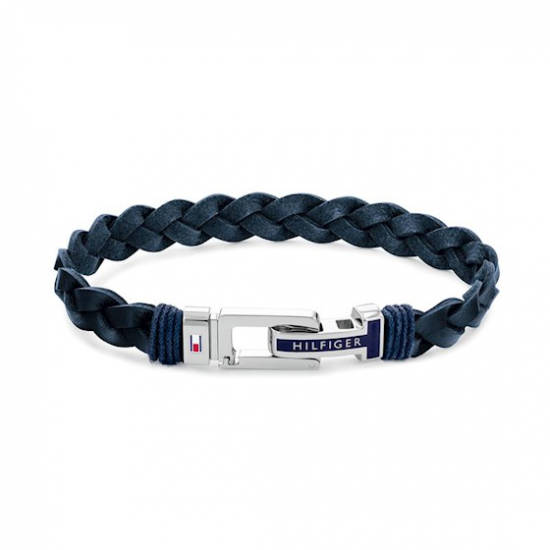 Tommy Hilfiger Armband Flat Braided Blauw - 47710