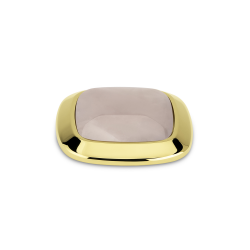 Melano Kosmic Gem Square Steen light rose 28mm Goudkleurig - 50883
