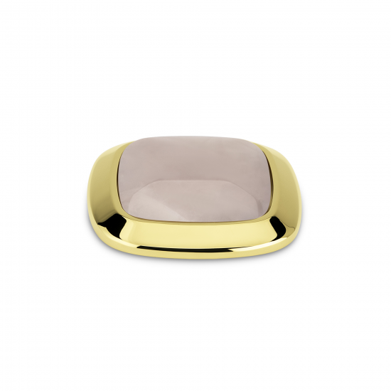 Melano Kosmic Gem Square Steen light rose 28mm Goudkleurig - 50883