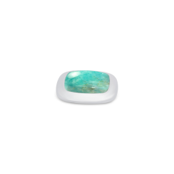 Melano Kosmic Gem Square Steen Amazonite 22mm Zilverkleurig - 50933