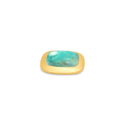 Melano Kosmic Gem Square Steen Amazonite 22mm Goudkleurig - 50934