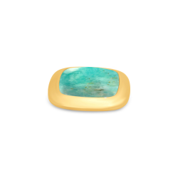 Melano Kosmic Gem Square Steen Amazonite 28mm Goudkleurig - 50885