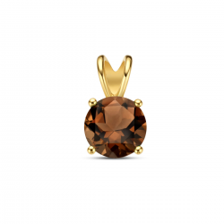 gouden hanger rookkwarts - 51434