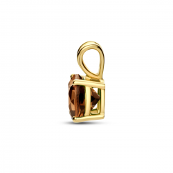 gouden hanger rookkwarts - 51434