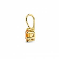 gouden hanger citrien - 51436