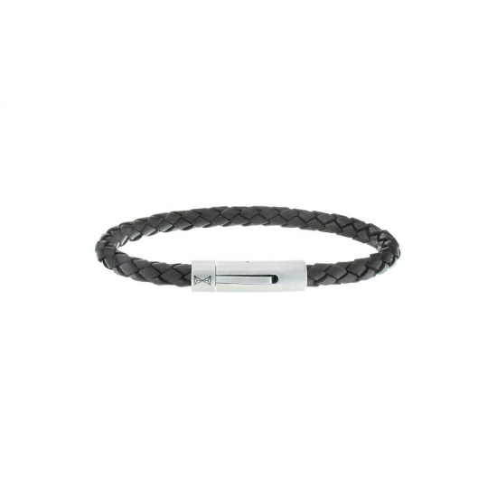 AZE JUNIOR kinderarmband Iron Single String Brown MAAT 18cm - 47768