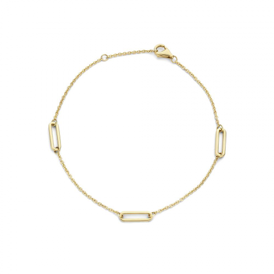 Blush Armband met bedel Closed forever schakel Geelgoud 2179YGO MAAT 18cm - 47826