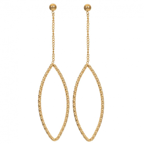 iXXXi oorbellen Yoga Goudkleurig 5,2cm - 51079