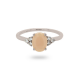 24Kae Ring met gekleurde stenen zilver gerhodineerd 12405S MAAT 16,5 - 48577