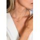 ZINZI gold plated zilveren paperclip schakel ketting met ronde vormen 42-45cm ZIC2275G - 51759