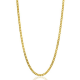 ZINZI Gold 14 krt gourmet ketting 1mm breed 42CM , ideaal om je hanger aan te bevestigen ZGLG42-1 - 51845