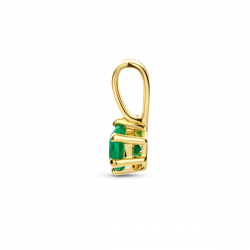 Gouden Hanger groen agaat met 6 pootjes - 51433