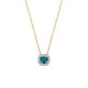 Blush Daimonds Halsketting 3607YDL - 14k Geel- en witgoud met diamant en London Blue Topaz - 51527