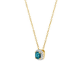 Blush Daimonds Halsketting 3607YDL - 14k Geel- en witgoud met diamant en London Blue Topaz - 51527