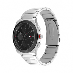 Tommy Hilfiger Horloge Connor Staal Zilverkleurig 44mm - 48163