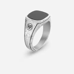 Rebel & Rose Ring Square Vintage Onyx MAAT 19 - 51422