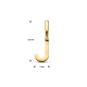 Hanger Letter J Geelgoud - 51886