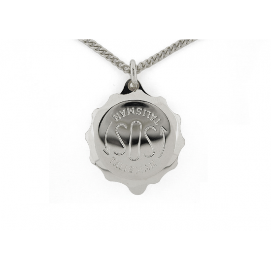 S.O.S. Hanger met ketting Roestvrij staal - 51888