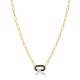 ANIA HAIE Forest Green Enamel Carabiner Gold Necklace MAAT 45cm - 48189