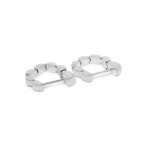 Buddha to Buddha 028ONE  Refined Batul Earrings Silver 4CM - 48178