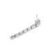 Buddha to Buddha 028ONE  Refined Batul Earrings Silver 4CM - 48178