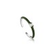 ANIA HAIE  Enamel Carabiner Silver Adjustable Ring One size - 48185