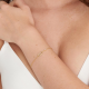 ANIA HAIE Claret Red Enamel Raven Link Gold Bracelet MAAT 18,5cm - 48194