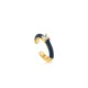 ANIA HAIE Navy Blue Enamel Gold Ear Cuff MAAT 2cm - 48206