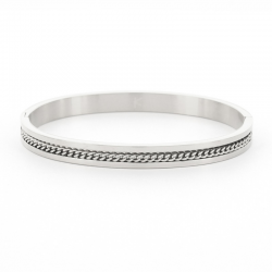 Kalli Kalli gourmet armband edelstaal Zilverkleurig Maat 58 - 51901