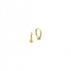 Gouden oorringen bol - 51938