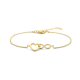 zilveren armband hart en infinity 16 + 3 cm - 51943