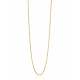 ZINZI Gold 14 krt gourmet ketting 1mm breed 45CM , ideaal om je hanger aan te bevestigen ZGLG45-1 - 51847