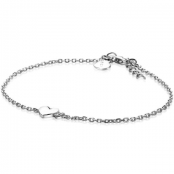 ZINZI zilveren armband met hartjes zirconia's/zilver 18-20cm ZIA2137 - 52041
