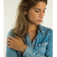 Zinzi zilveren ketting Infinity wit 42-45cm ZIC1065 - 52044