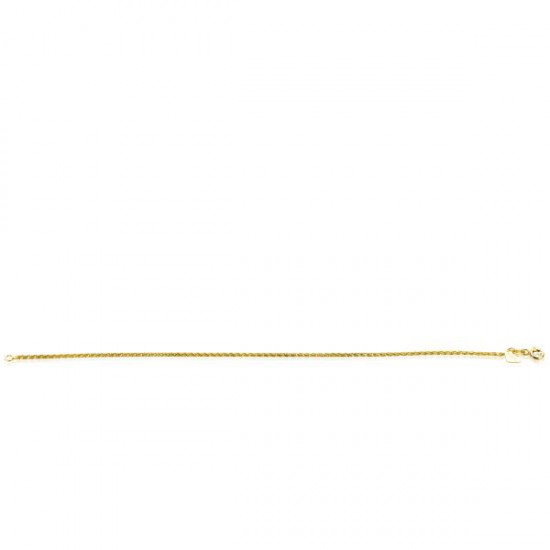 ZINZI Gold 14 krt gouden palmier armband 1,5mm breed, lengte 18,5cm ZGA307 - 52324