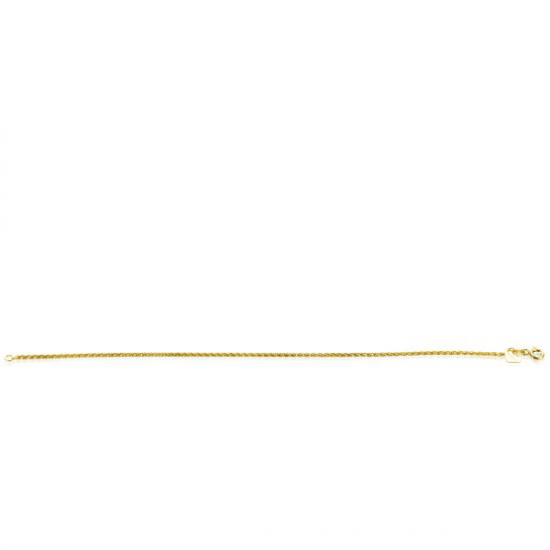 ZINZI Gold 14 krt gouden palmier armband 1,5mm breed, lengte 18,5cm ZGA307 - 52324