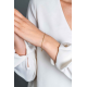 ZINZI Gold 14 krt gouden palmier armband 1,5mm breed, lengte 18,5cm ZGA307 - 52324