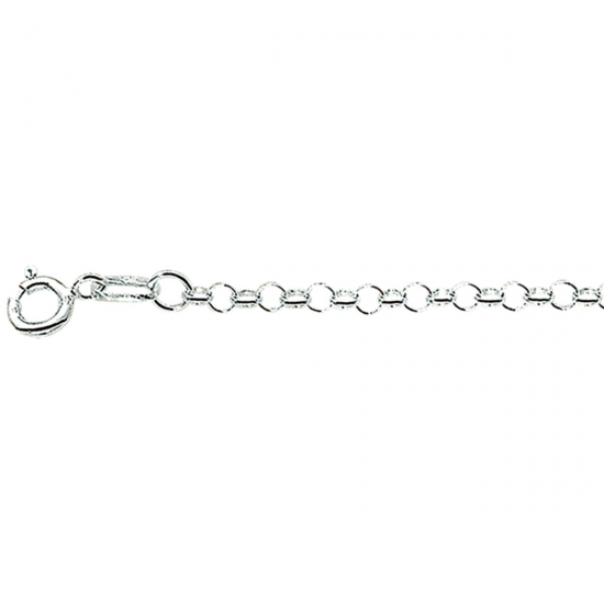 zilveren collier jasseron 2,5 mm 1002206 - 52437