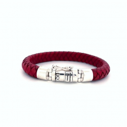 Buddha to Buddha 180RD-E ARMBAND BEN LEER ROOD MAAT 19 - 52470