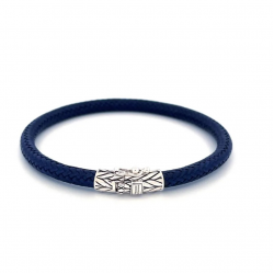 Buddha to Buddha 149BU Armband Ellen Leer Navy MAAT 17 - 52488